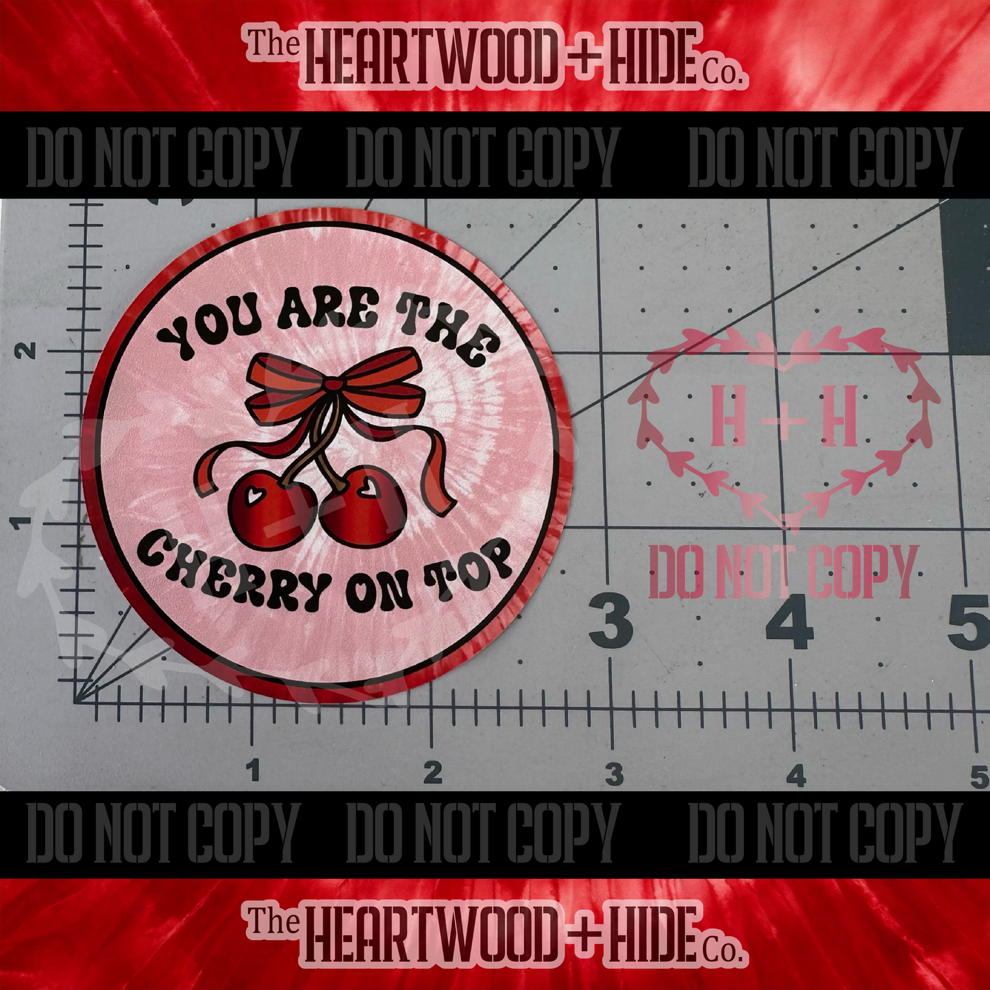 "You Are The Cherry On Top" - Repositionable Vinyl Decal (Sticker) [TL '25 March]