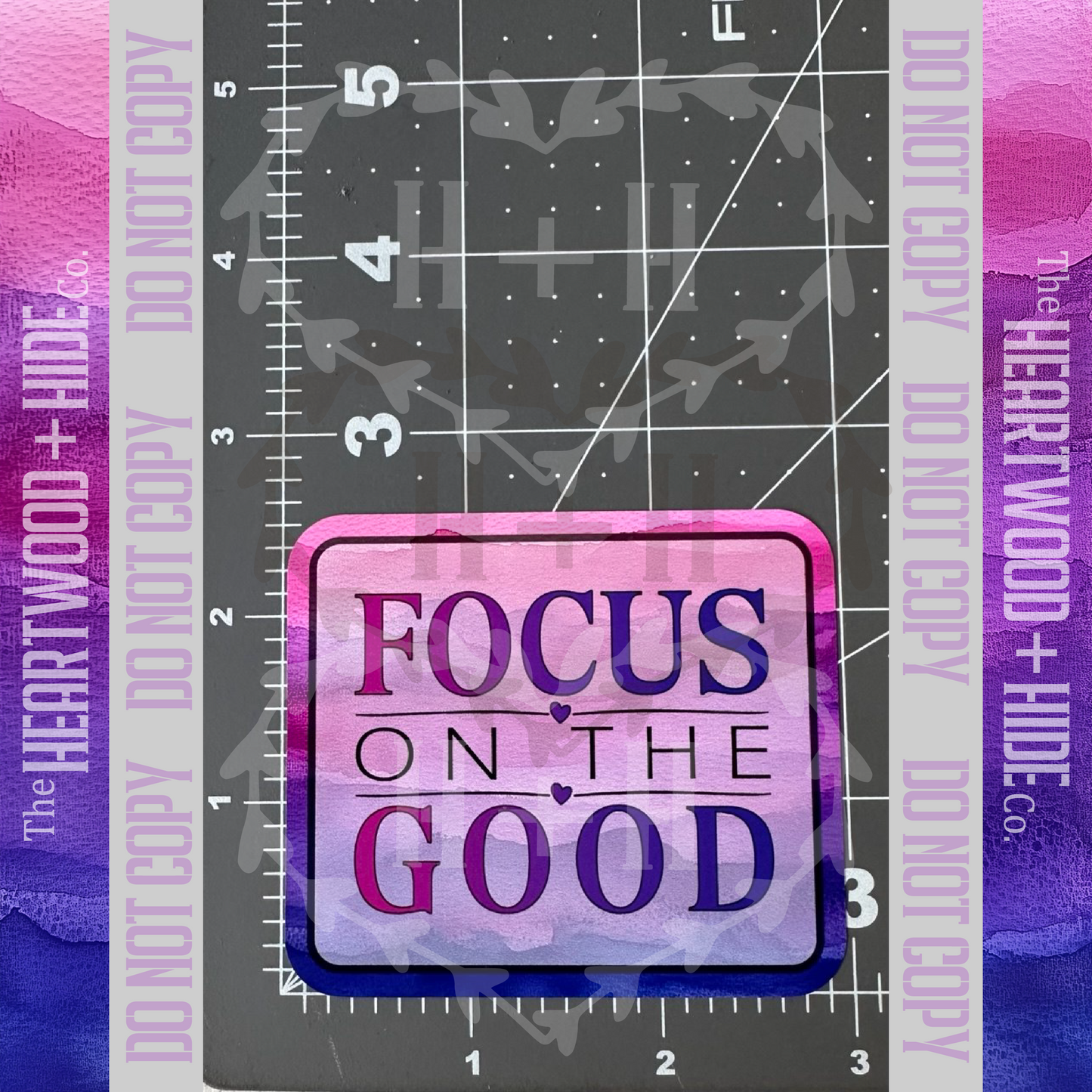 "Focus On The Good" - Repositionable Vinyl Decal (Sticker) [TL November]