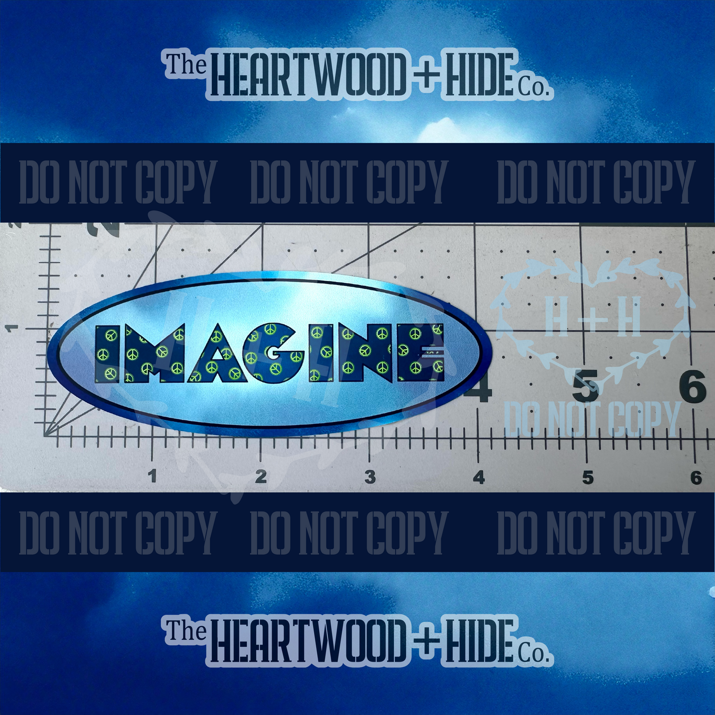 "Imagine" - Repositionable Vinyl Decal (Sticker) [TL '25 April]