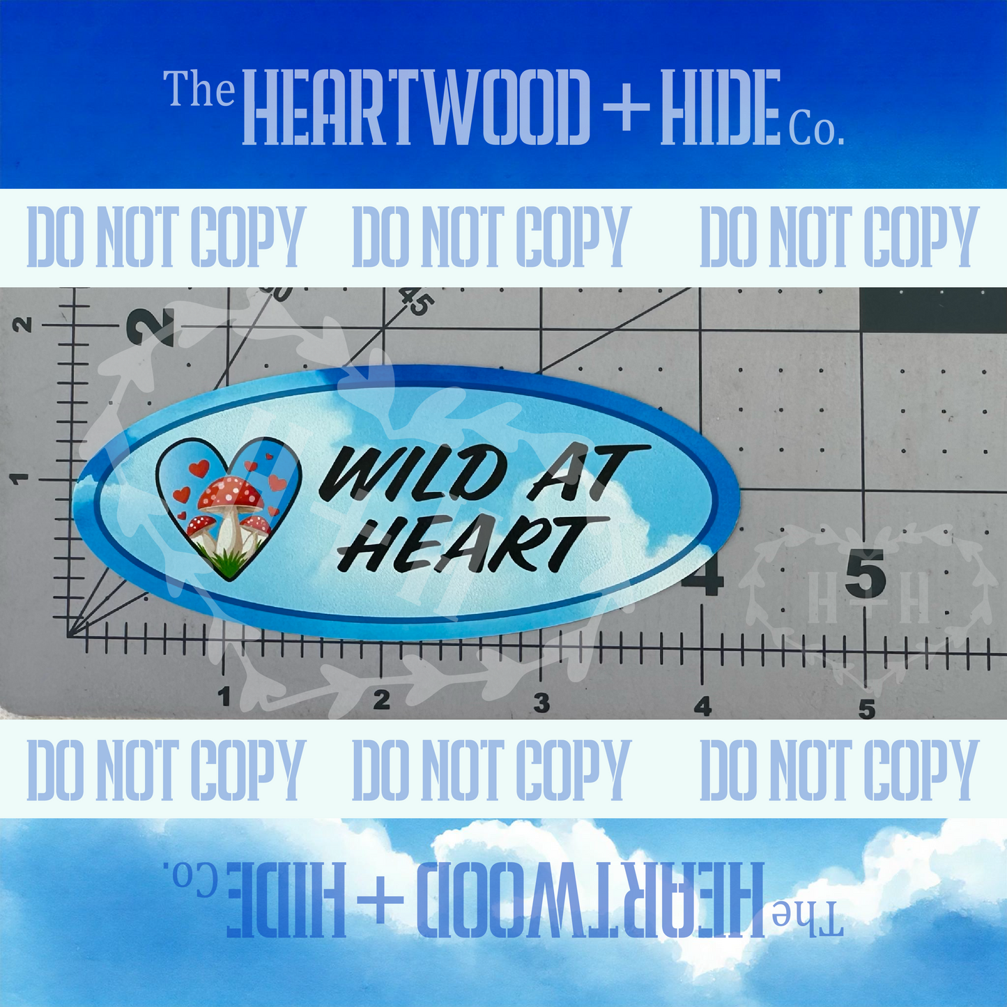 "Wild At Heart" - Repositionable Vinyl Decal (Sticker) [TL '25 January]