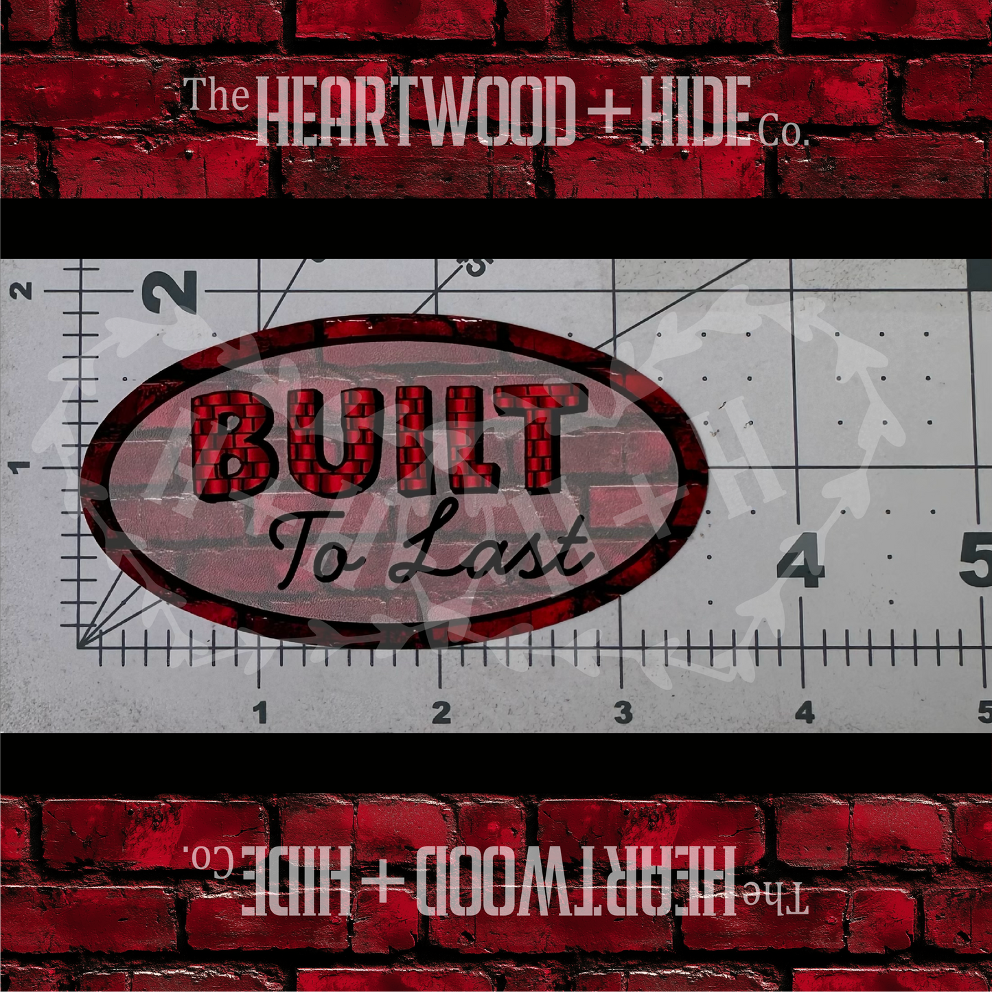 "Built To Last" - Repositionable Vinyl Decal (Sticker) [TL September]