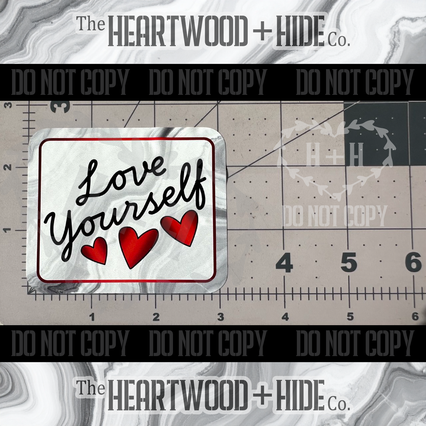 "Love Yourself" - Repositionable Vinyl Decal (Sticker) [TL '25 May]