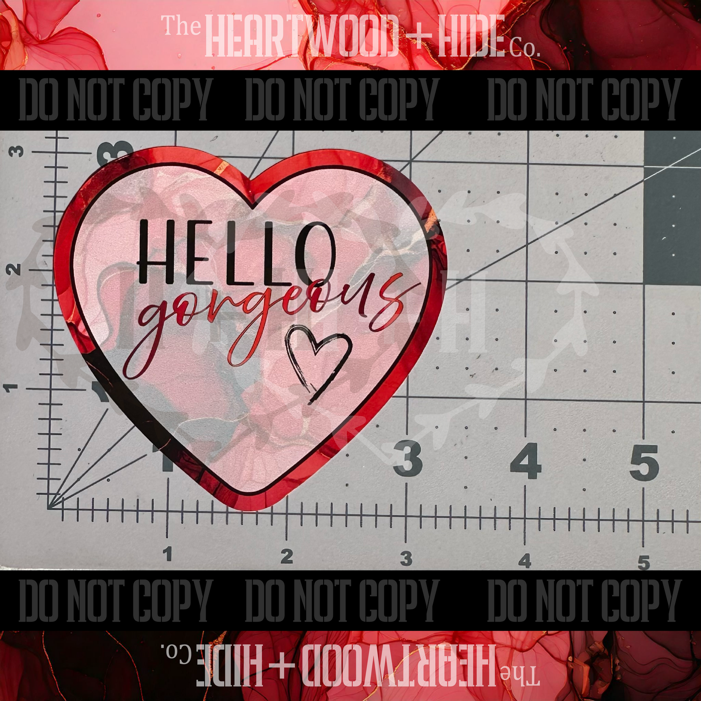 "Hello Gorgeous" - Repositionable Vinyl Decal (Sticker) [TL November]