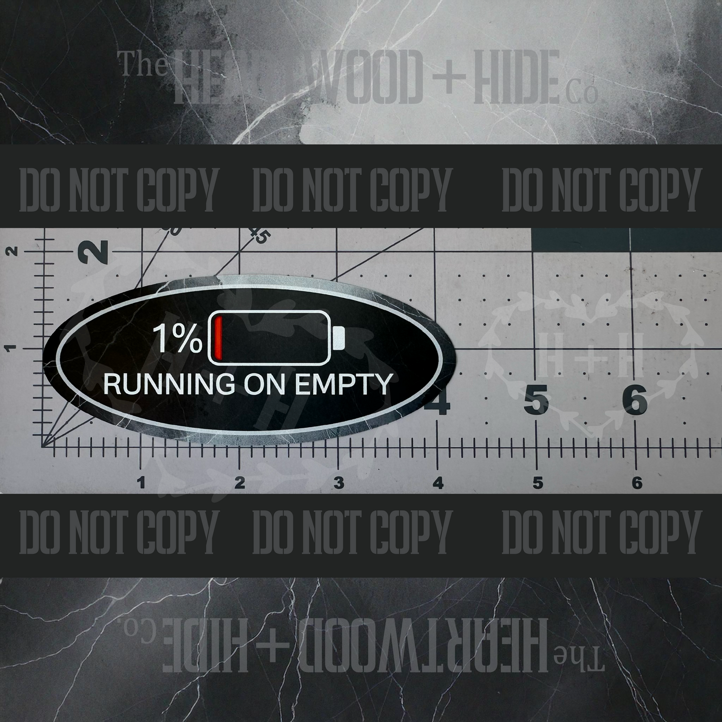 "Running On Empty (Battery Life)" - Repositionable Vinyl Decal (Sticker) [TL '25 January]