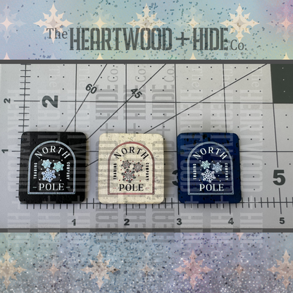 "North Pole Trade Co" Color Printed Cork Tags (6 Pack)