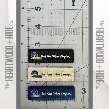 "Just One More Chapter" Color Printed Cork Tags 6-Pack