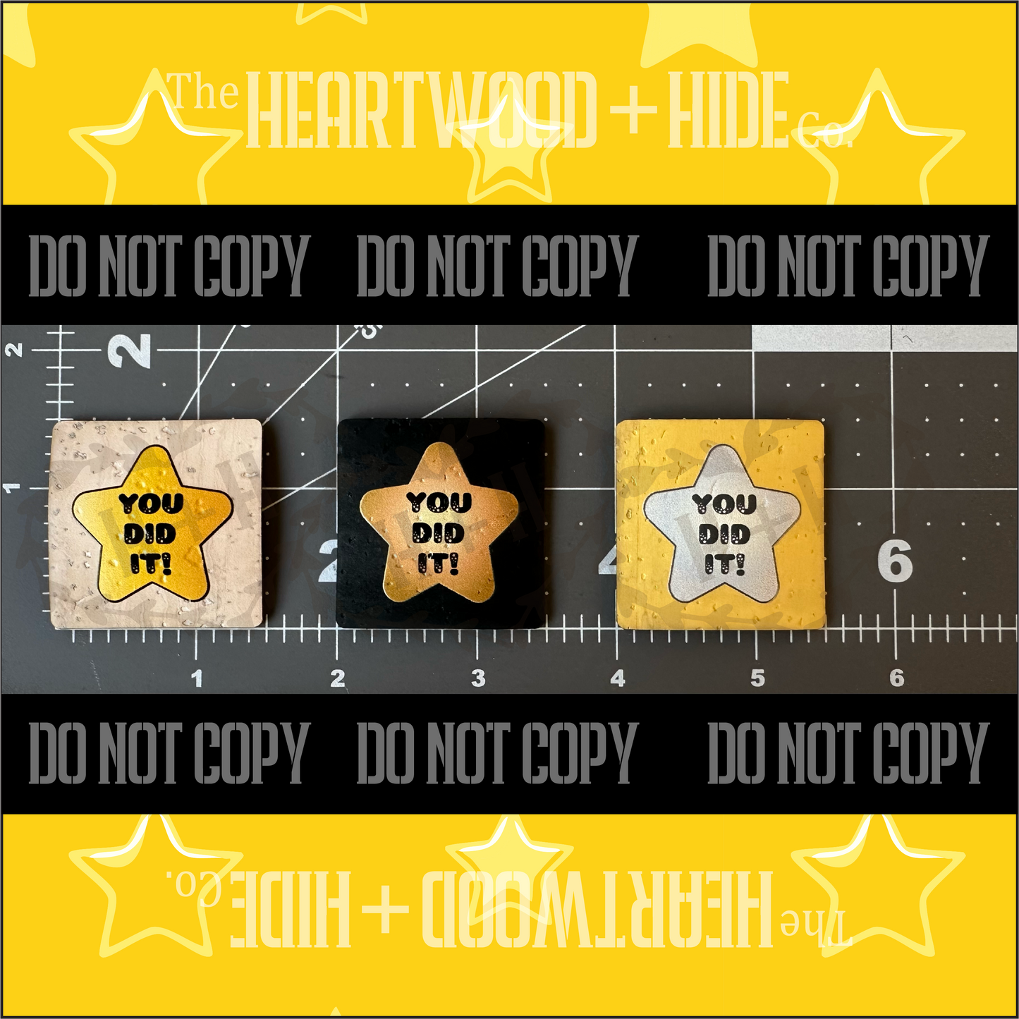 "You Did It!" 3-pack - Color Printed Cork Tags
