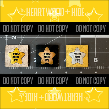 "You Did It!" 3-pack - Color Printed Cork Tags