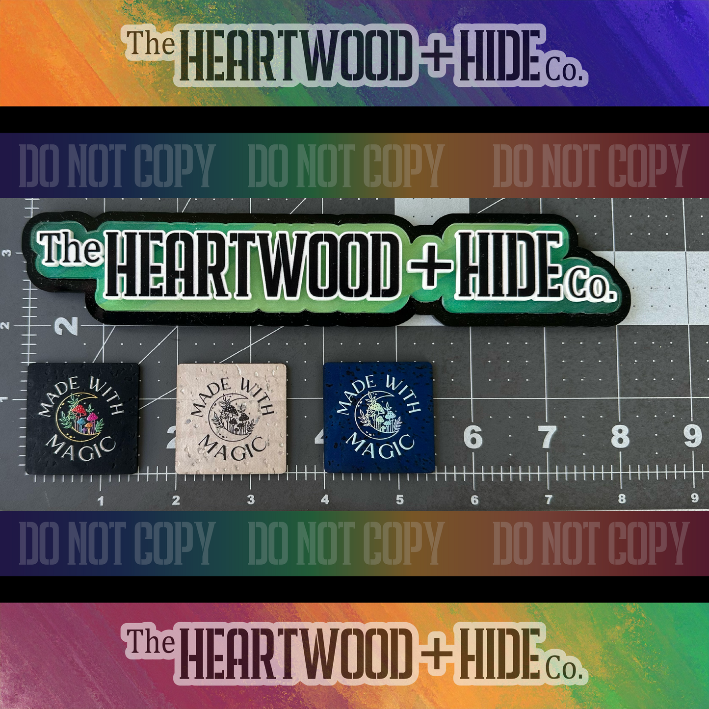 "Made With Magic" 6-Pack - LIMITED RELEASE Color Printed Cork Tags [TL August 5 of 5]