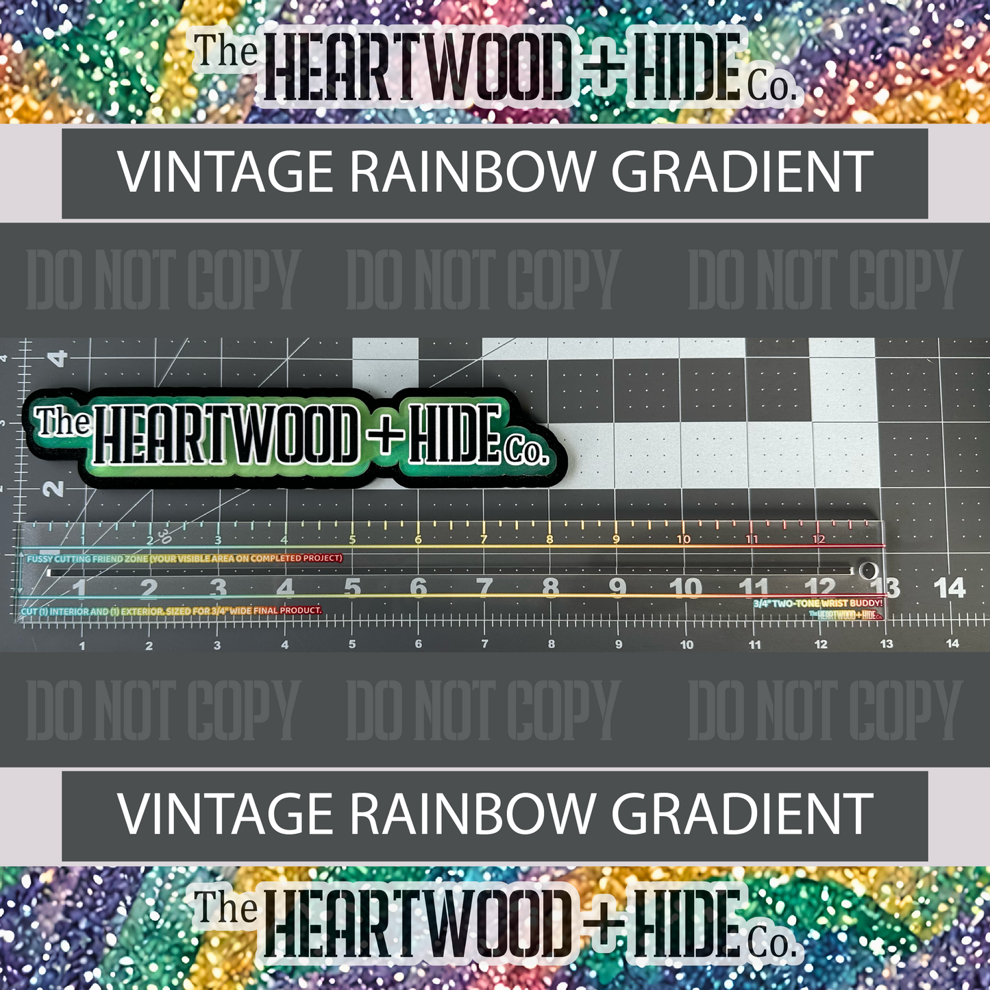 NEW 3/4" Two-Tone Wrist Buddy - A Heartwood + Hide Acrylic Template