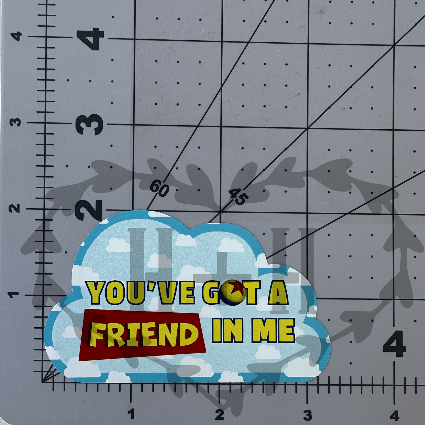 "You've Got A Friend" - Repositionable Vinyl Decal (Sticker)