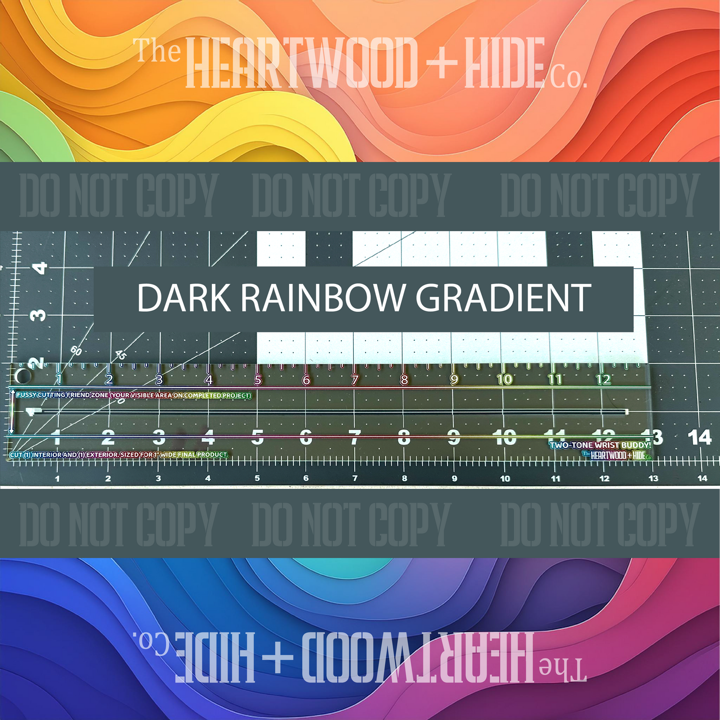 The 1" Two-Tone Wrist Buddy - A Heartwood + Hide Acrylic Template