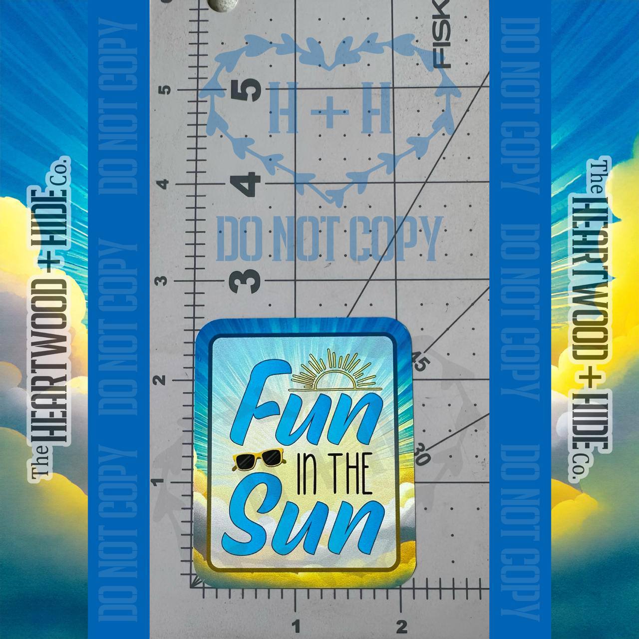 "Fun In The Sun" - Repositionable Vinyl Decal (Sticker) [TL '25 April]