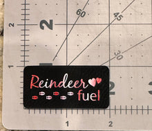 Load image into Gallery viewer, &quot;Reindeer Fuel&quot; Color Printed Faux Leather Tags (5 Pack)
