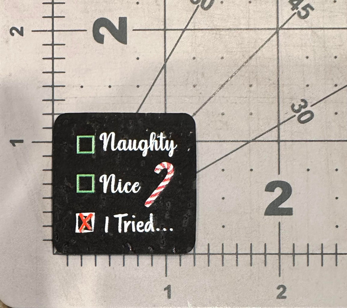 "...I Tried" Color Printed Cork & Faux Leather Tags (5 Pack)