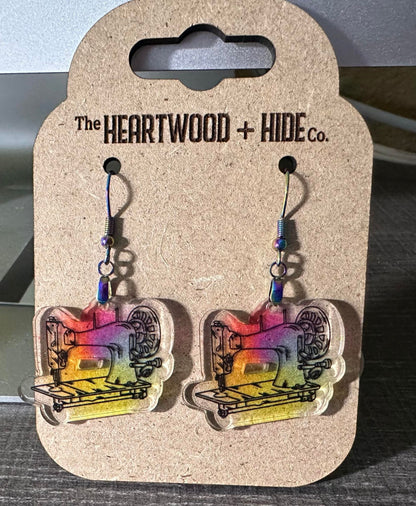 Vintage Watercolor Splash Earrings
