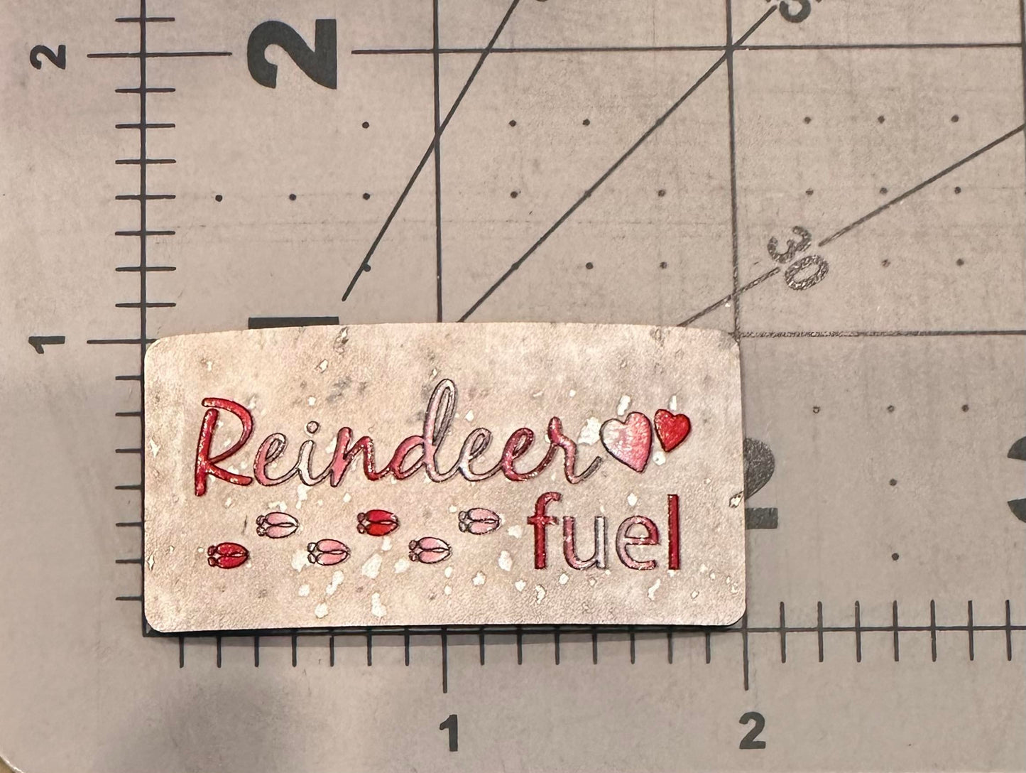 "Reindeer Fuel" Color Printed Cork Tags (5 Pack)