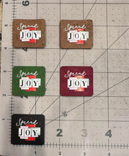 Load image into Gallery viewer, &quot;Spread JOY&quot; Color Printed Cork Tag 5-Pack (OklaRoots x H+H)
