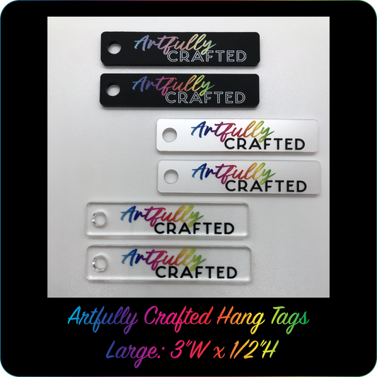 "Artfully Crafted" Rainbow Bag Charms - Large (6 Pack)