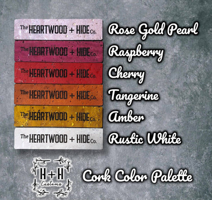 Custom Engraved Cork Bag Tags