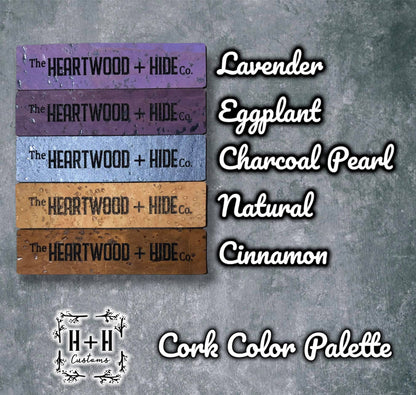 Custom Engraved Cork Bag Tags