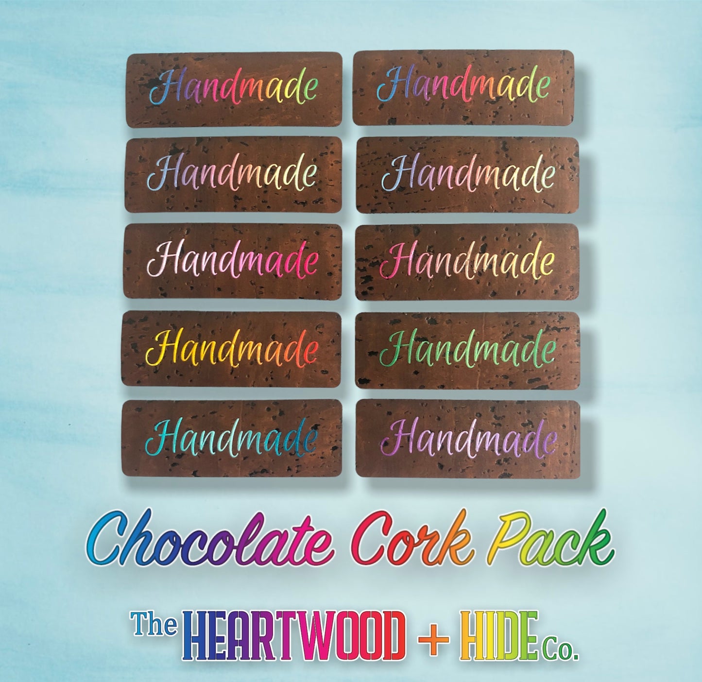 "Handmade" Radiant Gradient - Chocolate Cork (10 Pack)