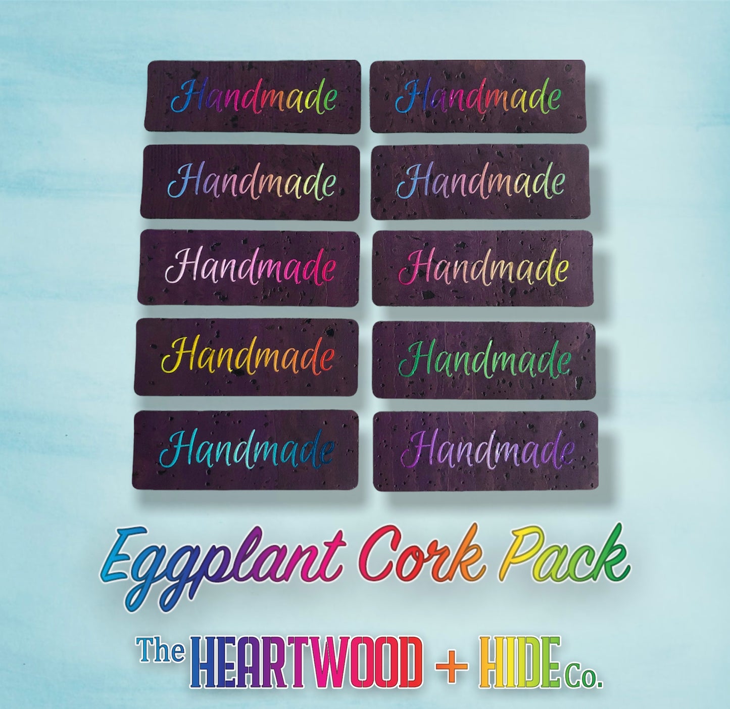 "Handmade" Radiant Gradient - Eggplant Cork (10 Pack)