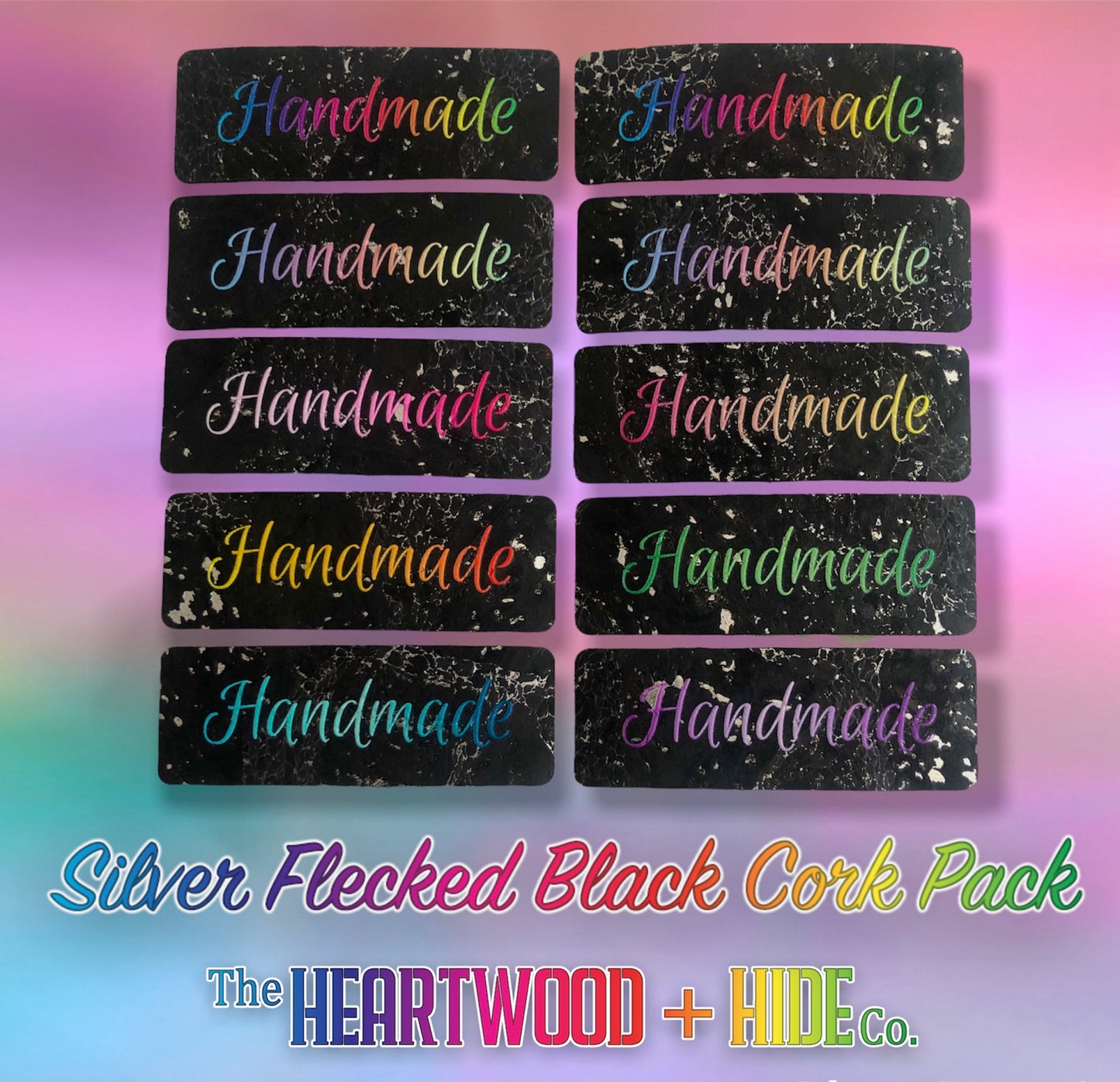 "Handmade" Radiant Gradient - Silver Fleck Cork (10 Pack)