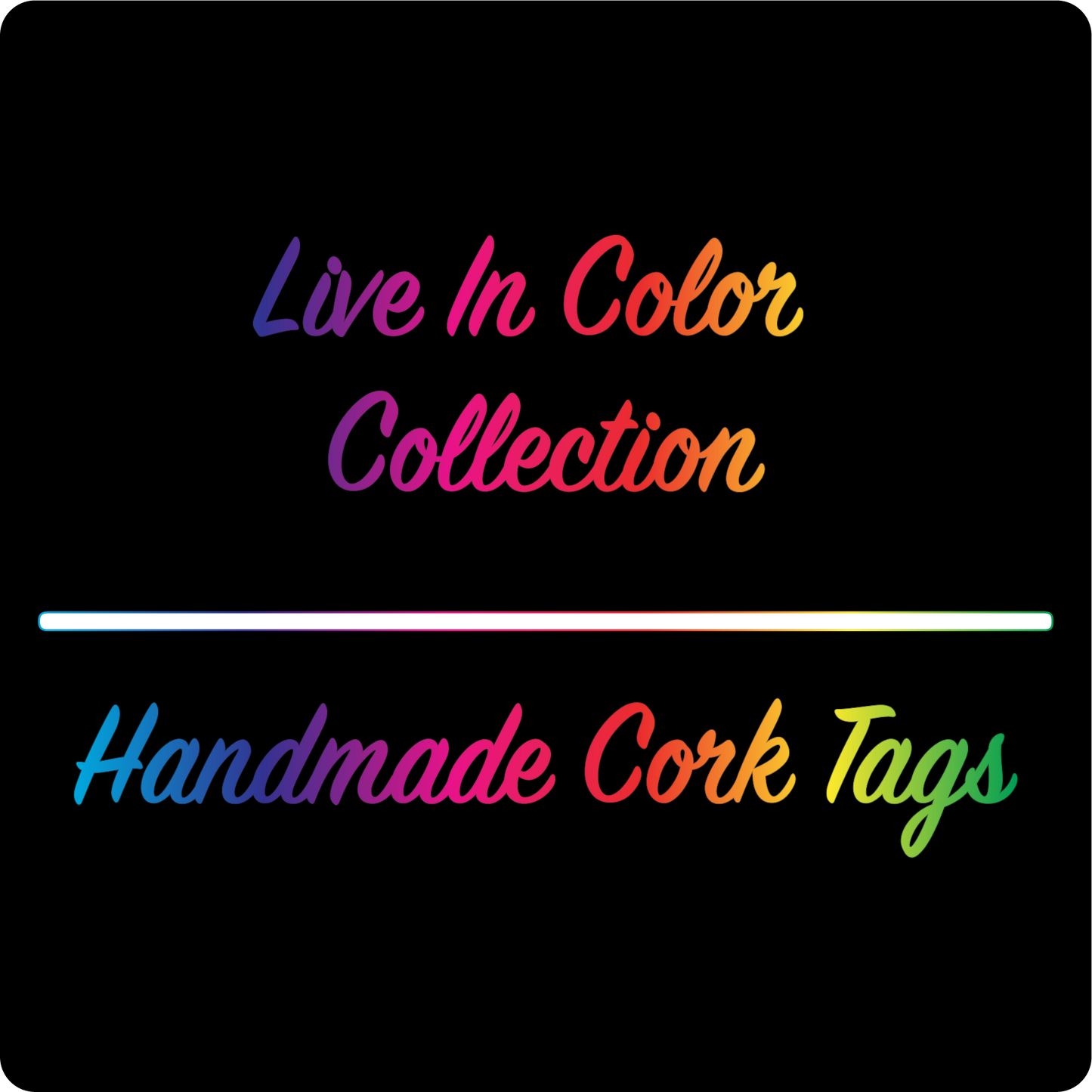 "Handmade" Radiant Gradient - Eggplant Cork (10 Pack)