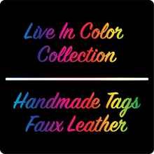 Load image into Gallery viewer, &quot;Handmade&quot; Radiant Gradient - Black Faux Leather (10 Pack)
