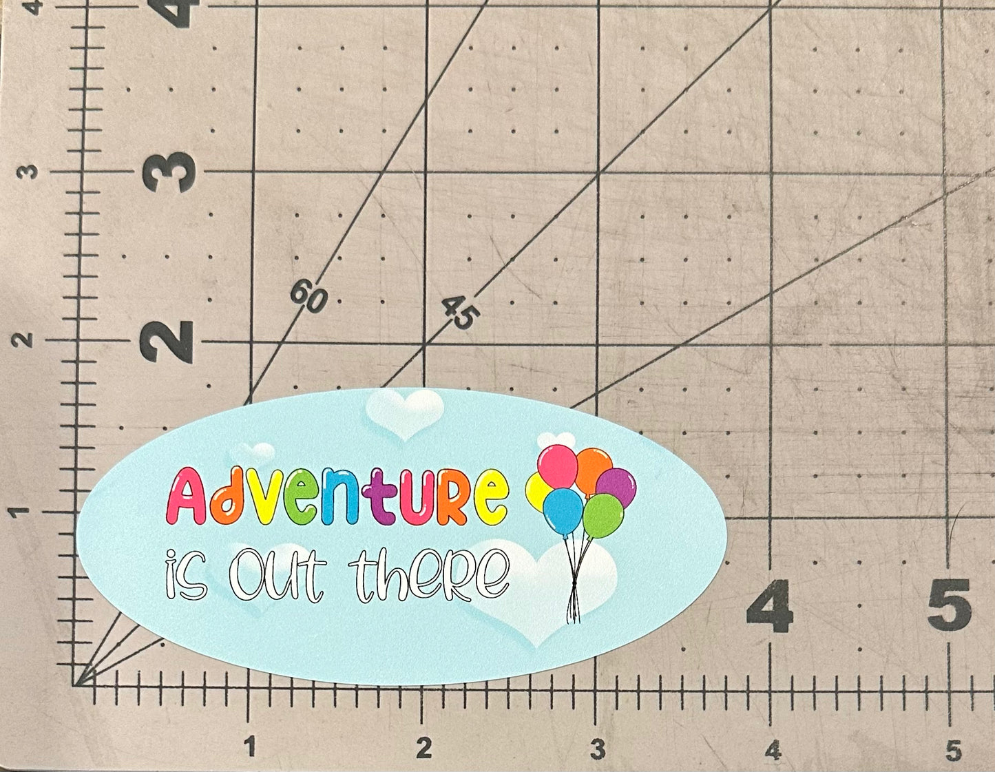 Adventure Is Out There (Repositionable Vinyl Decal Sticker)