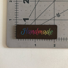 Load image into Gallery viewer, &quot;Handmade&quot; Radiant Gradient - Brown Faux Leather (10 Pack)
