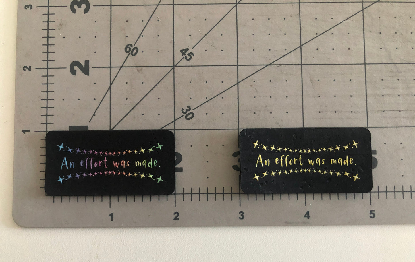 The "A for Effort" Cork Tag 8 Pack