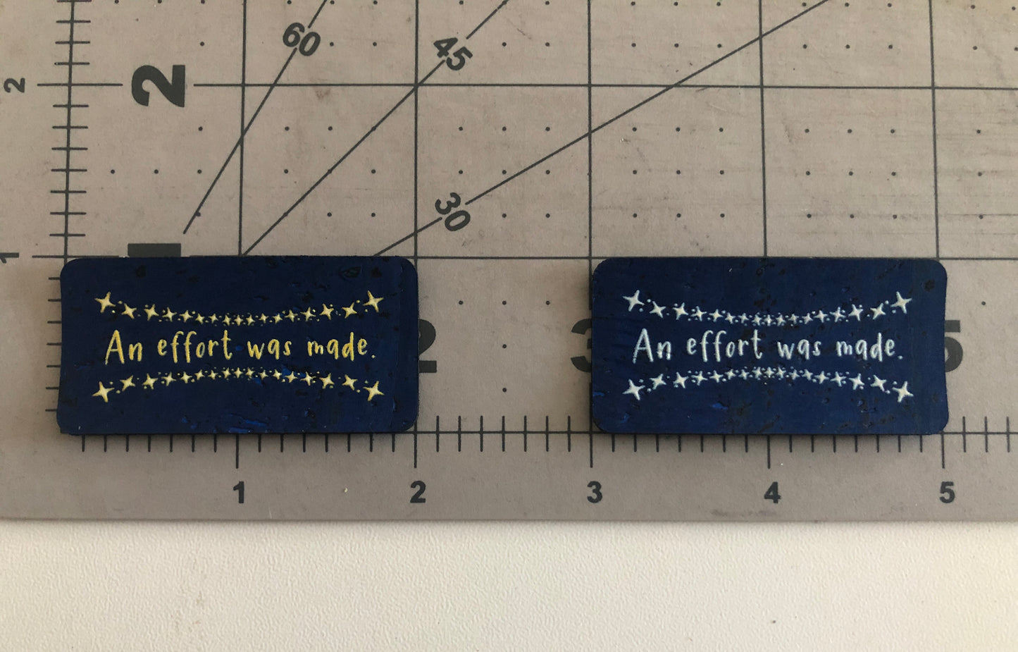The "A for Effort" Cork Tag 8 Pack