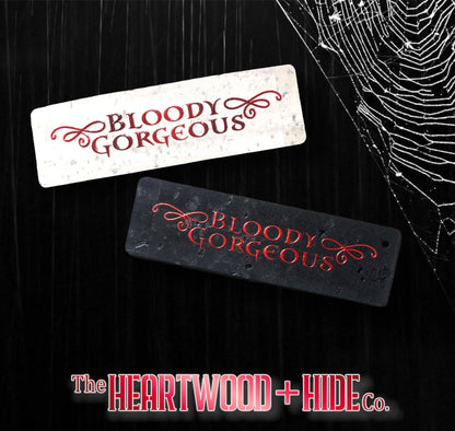 "Bloody Gorgeous" Color Printed Cork Tags (8 Pack)