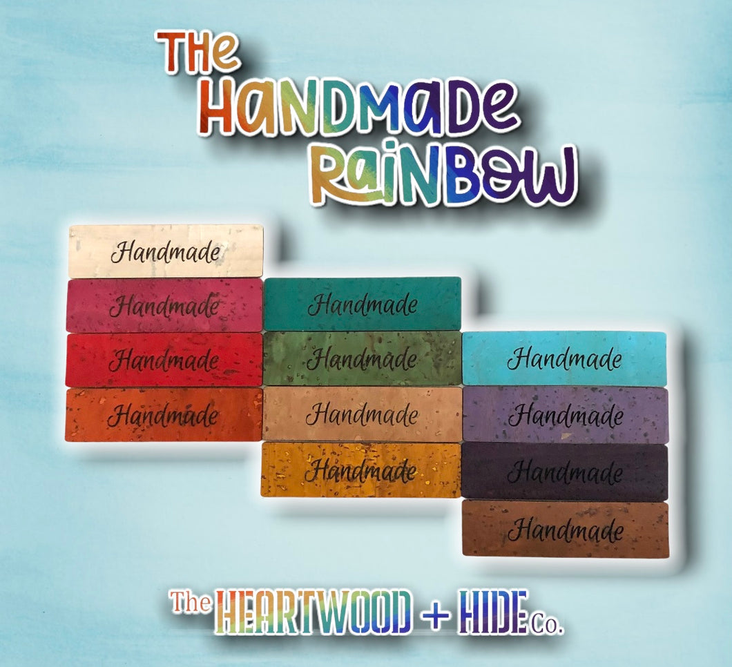 The Handmade Rainbow: Engraved Cork Tags