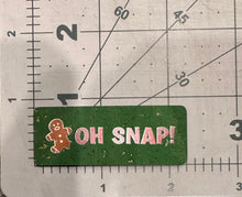 Load image into Gallery viewer, &quot;OH SNAP!&quot; Color Printed Cork Tags (8 Pack)
